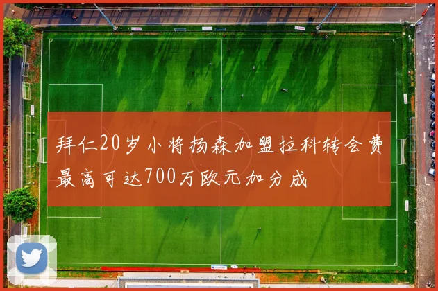 拜仁20岁小将扬森加盟拉科转会费最高可达700万欧元加分成